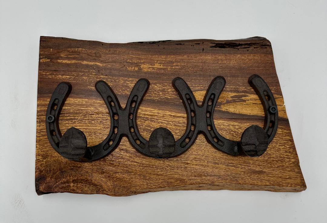 Austrailian Pine Horeshoe Towel Rack