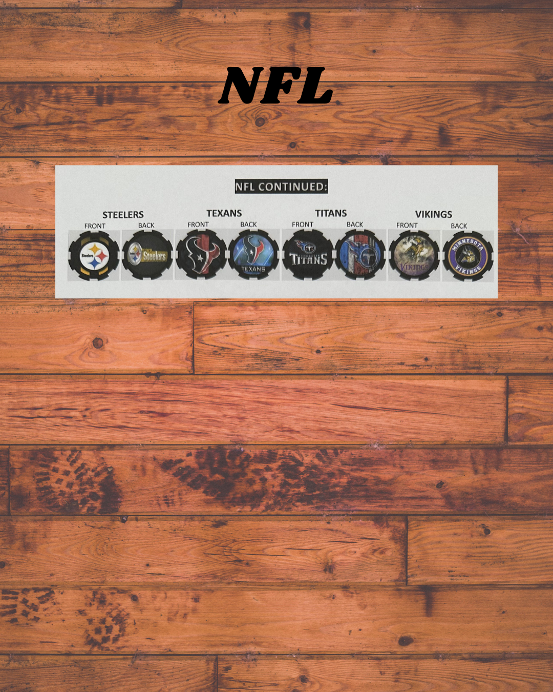 NFL 2 Poker Chips