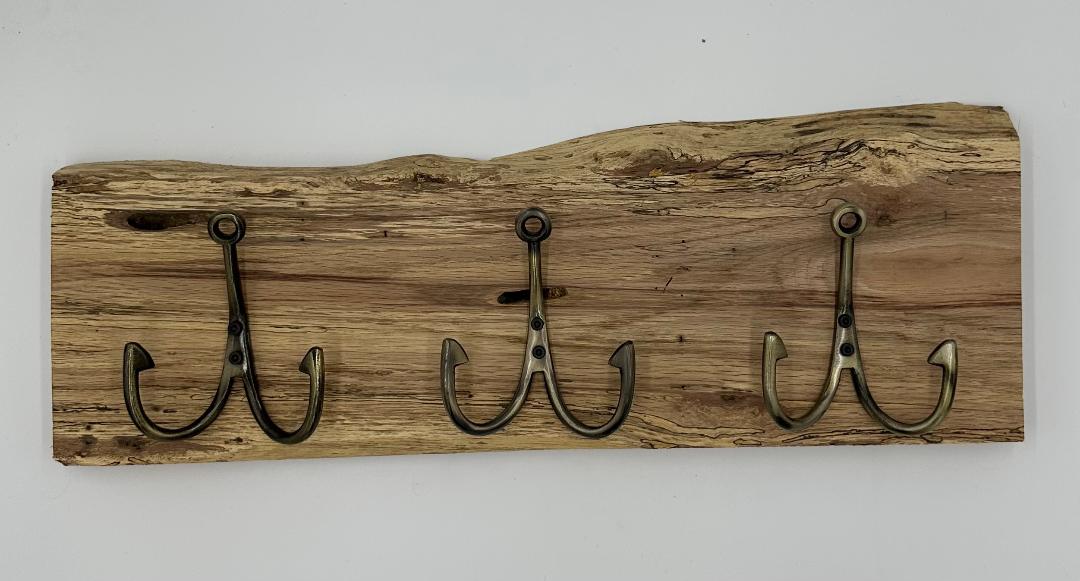 SPaulted Cypress Triple Hook Towel Holder